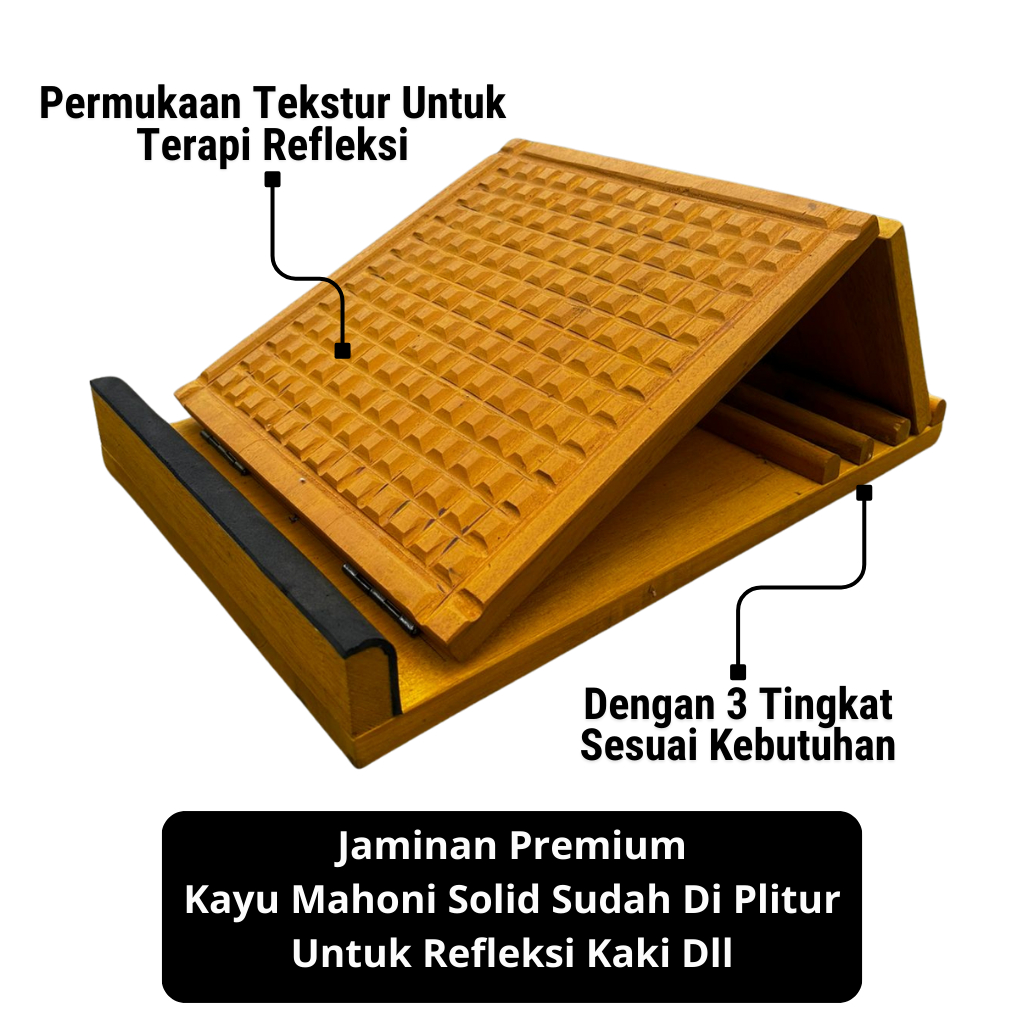 Papan Terapi Kaki SKC 100% Asli Kayu Mahoni Terapi Kesehatan Syaraf Kaki