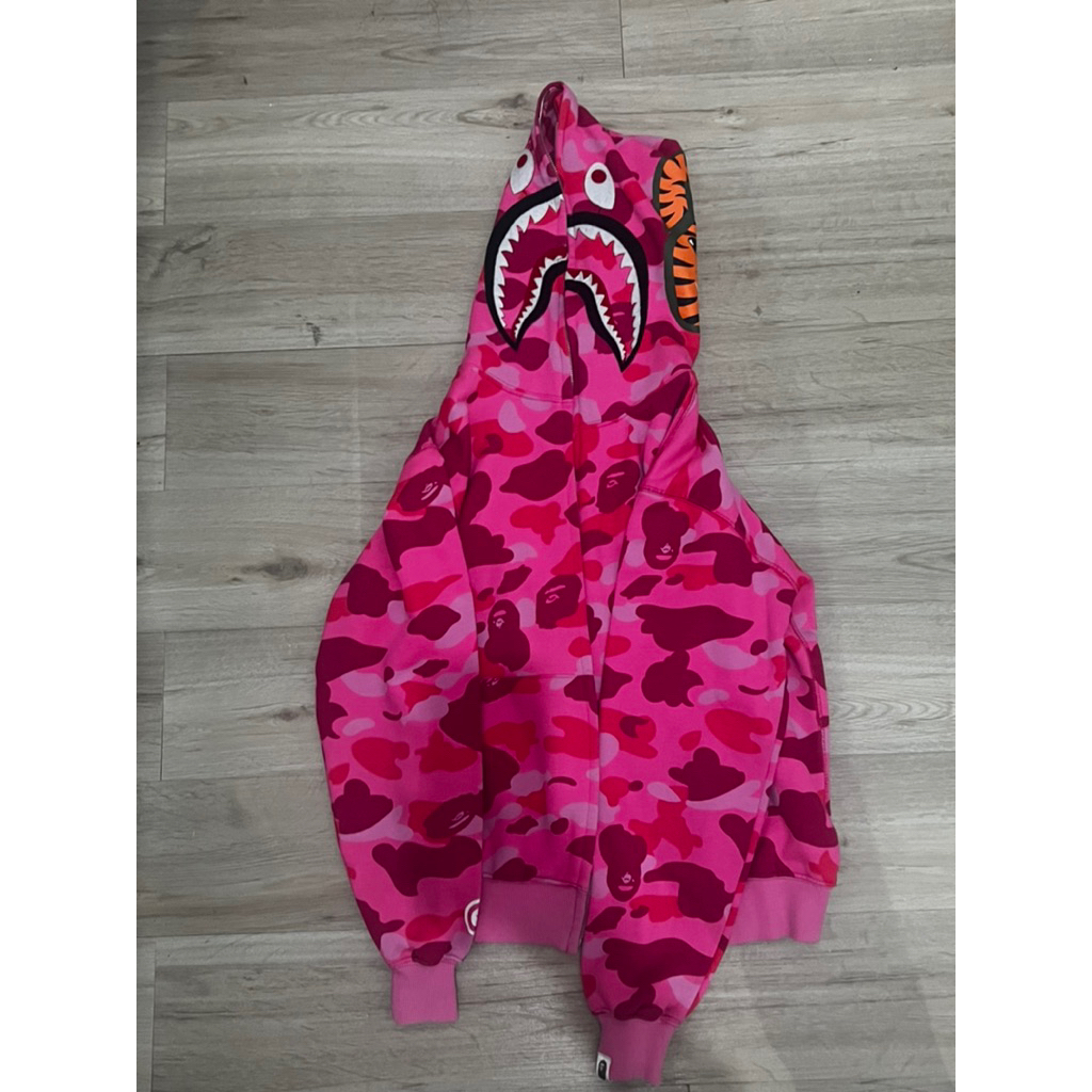 original bape hoodie pink
