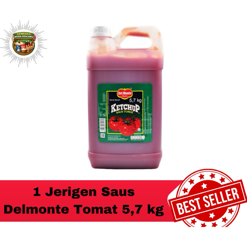 Saus Tomat Del Monte Tomat 5,7 Kg 1 Jerigen / Saus Tomat Delmonte