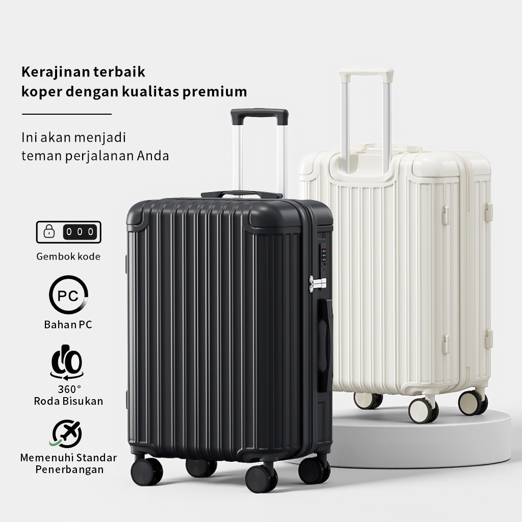 koper president 18/20/22/24 inch murah ABS+PC fashion asli impor koper ringan hardcase senyap