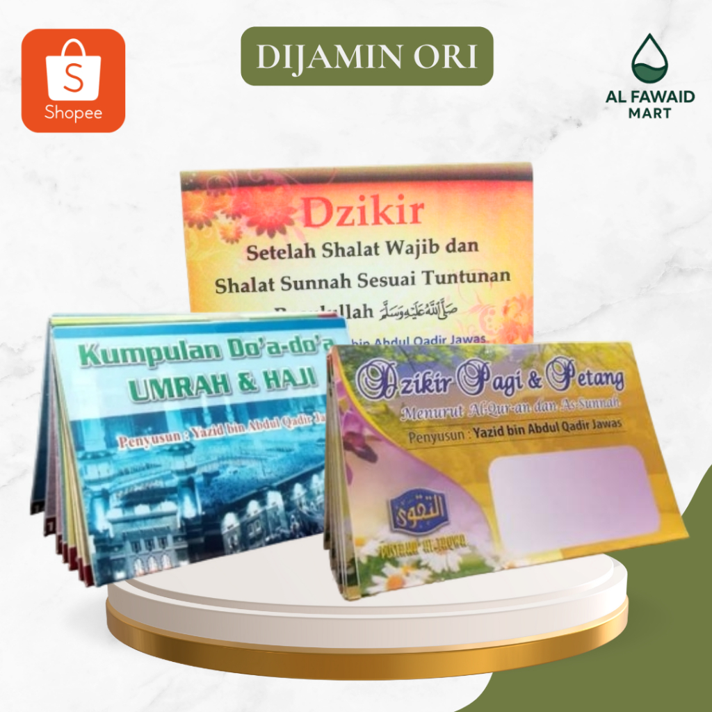 Souvenir Lipat Dzikir Pagi dan Petang, Dzikir Setelah Shalat & Doa Haji dan Umrah - Pustaka At Taqwa