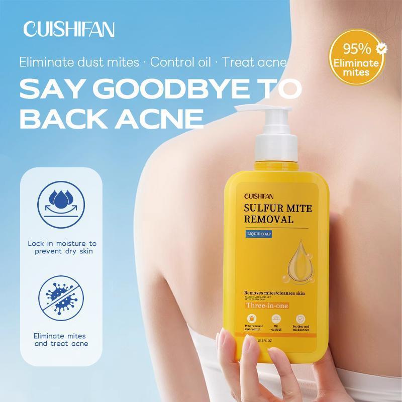300ml Sabun Sulfur Cair Sabun Gatal Sulfur Sabun Penghilang Tungau Sabun Cair Belerang