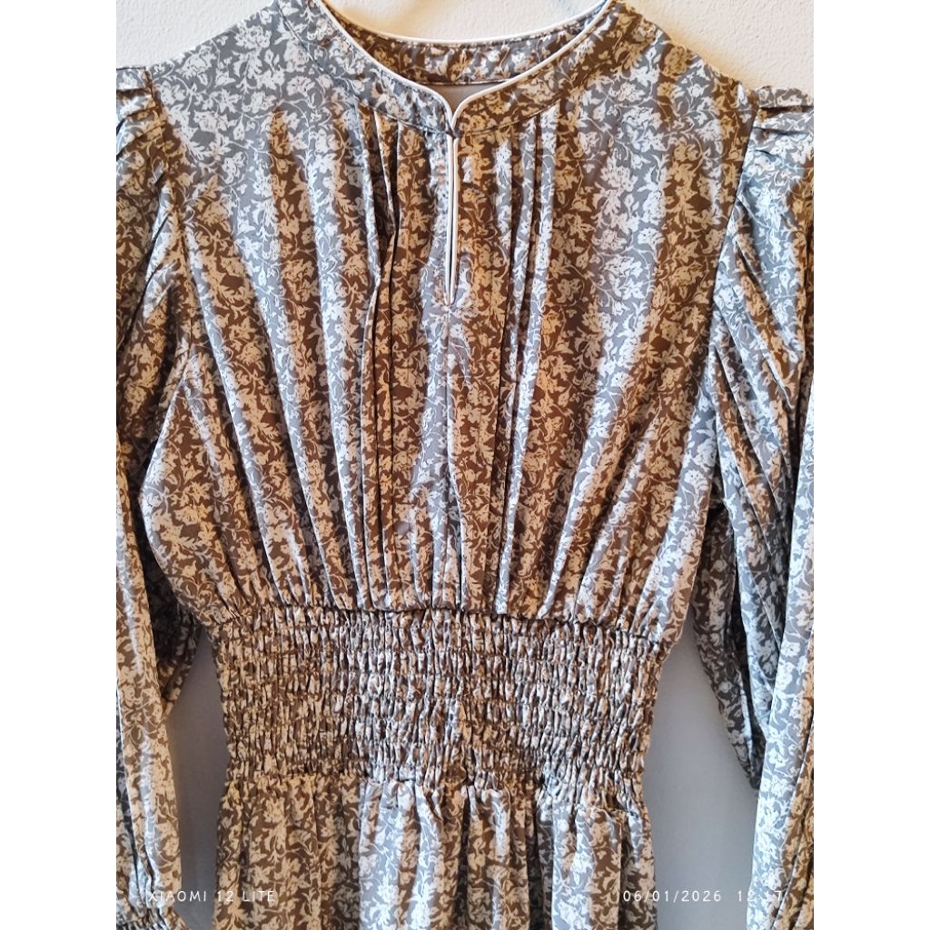 dazzlin floral grey maxi dress