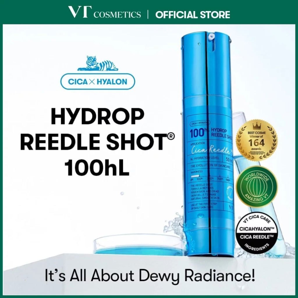 VT Cosmetics Hydrop CicaRS 100hL Skin Booster, Deep Hydration, Moisture Booster