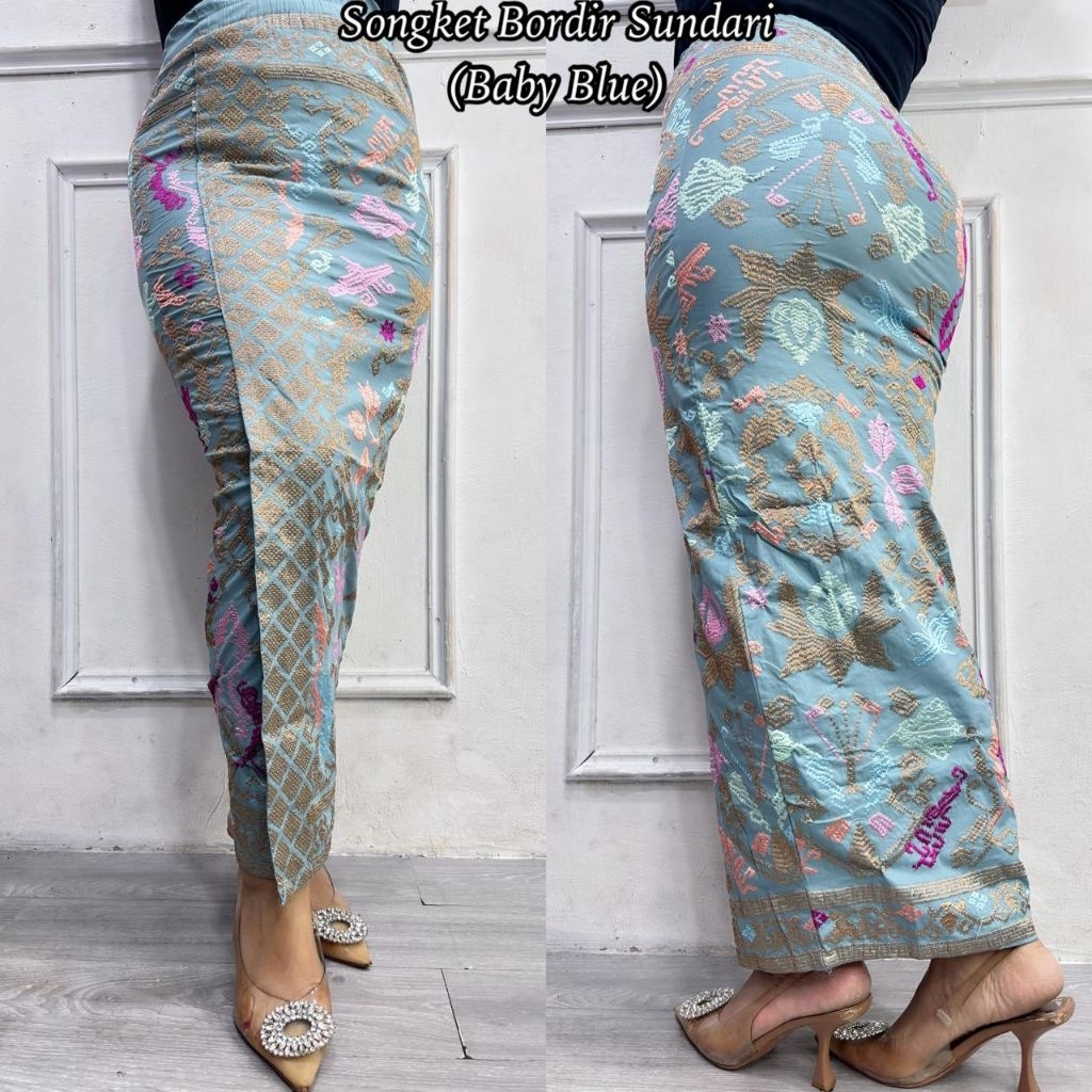 KAMEN JADI BORDIR SONGKET PREMIUM BORDIR SUNDARI // ROK BORDIR SONGKET BALI// KAMEN JADI