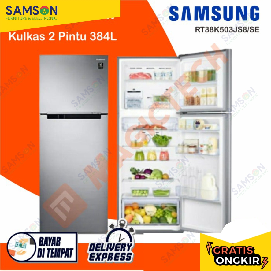 KULKAS 2 PINTU SAMSUNG RT38K503JS8 / RT38 384L INVERTER