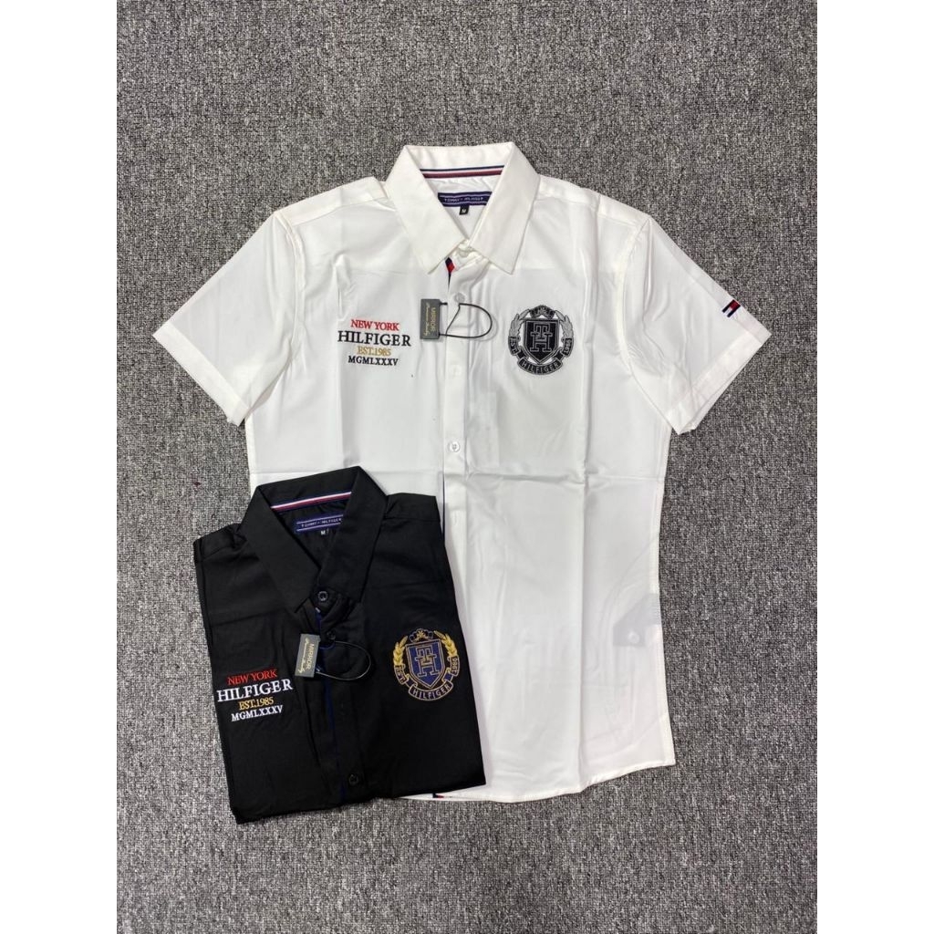 KEMEJA PENDEK IMPORT PRIA MIRROR QUALITY VVIP BRANDED ( kemeja import pria , kemeja pria branded , k