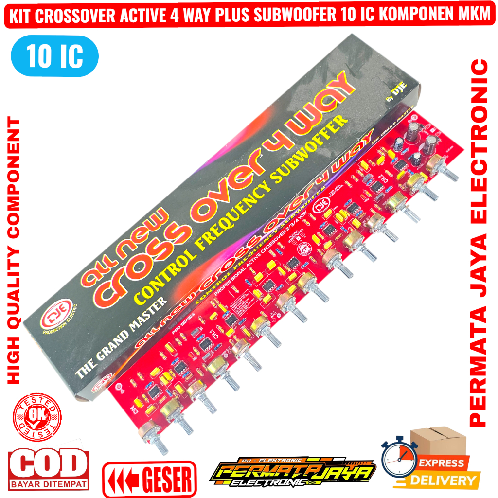 Kit Crossover 3/4 Way Subwoofer Full MKM 10 IC ORI DJE PRO SERIES