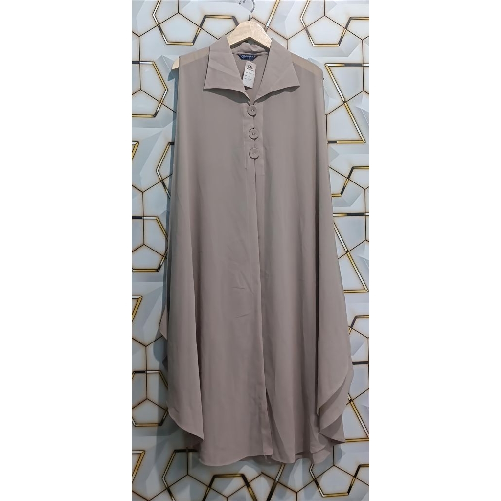 Long vest outer ceruty / CERUTY polos tanpa lengan model kancing / Outer model kekinian