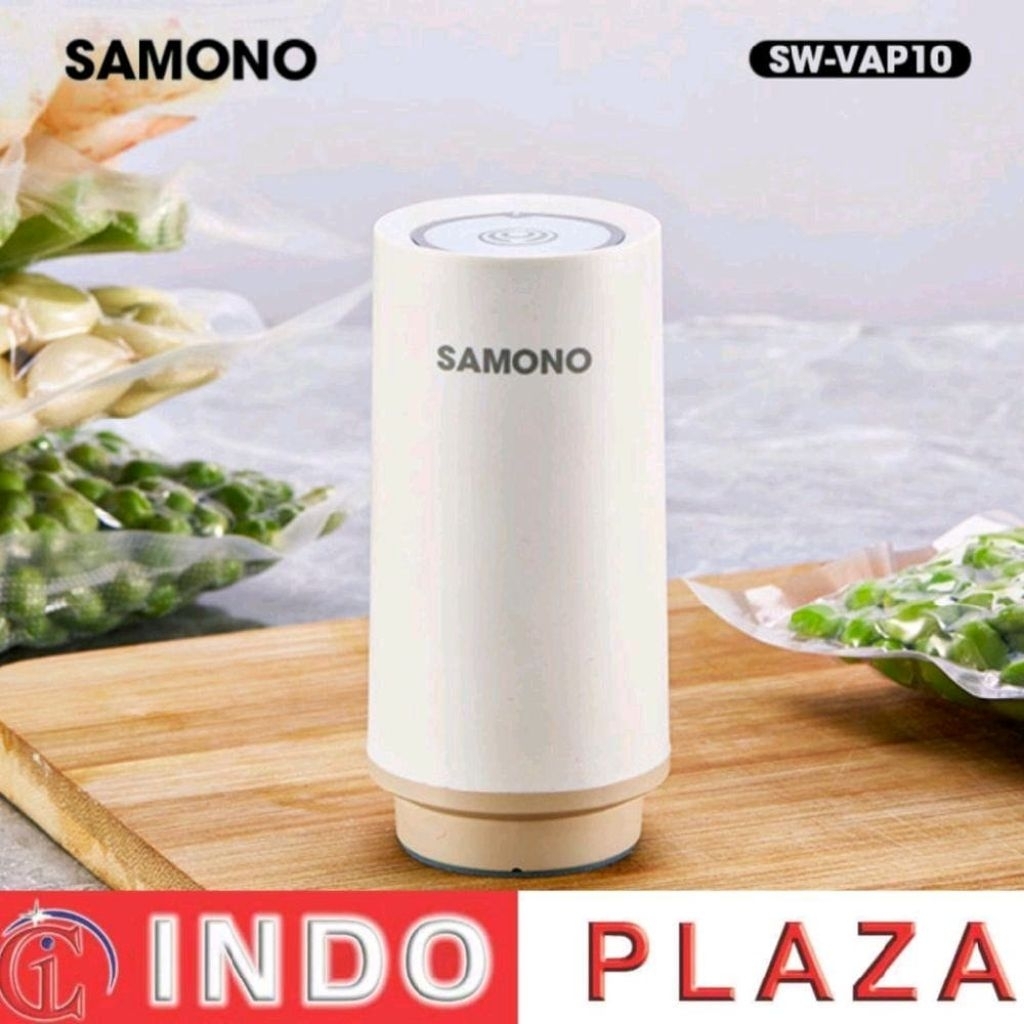 Samono SW-VAP10 Vacuum Sealer Mesin Pompa Vakum Plastik Makanan Rechargable - Silver