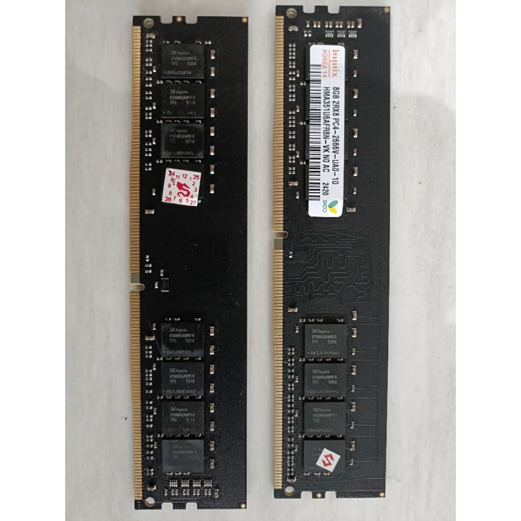 RAM 8GB DDR4 2666 hynix Kingston (Bekas/Second)