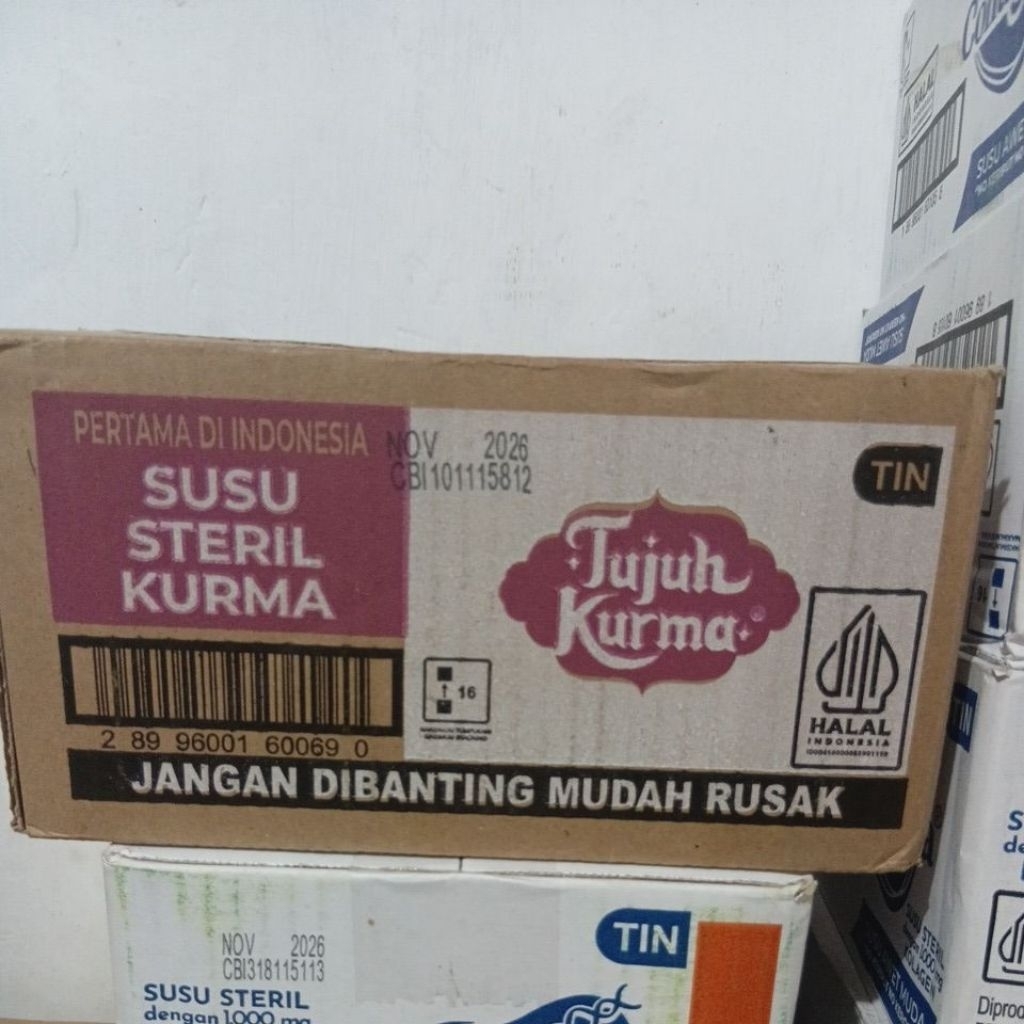 susu steril tujuh kurma 1 dus isi 12 kaleng