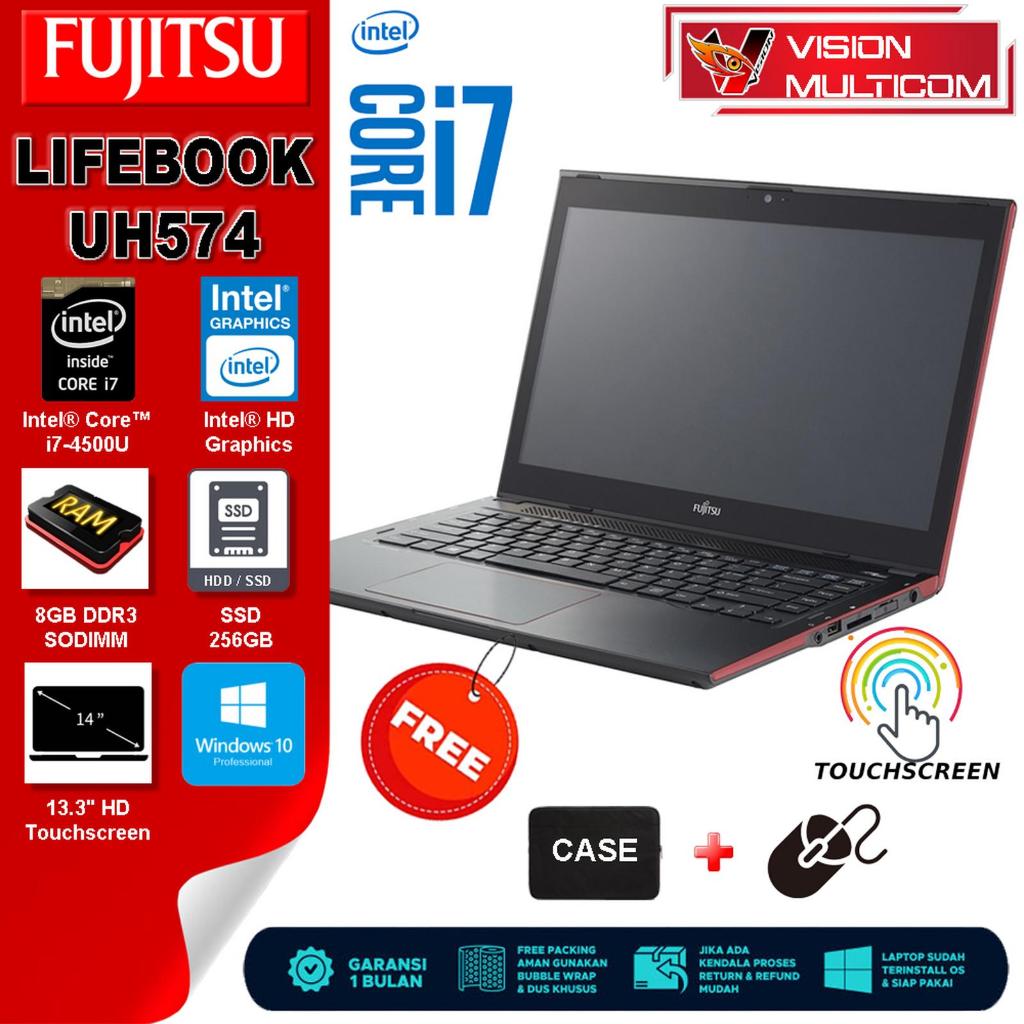Laptop FUJITSU LIFEBOOK UH574 Core i7-4500 | 8GB / SSD 256GB | 13.3" Touchscreen