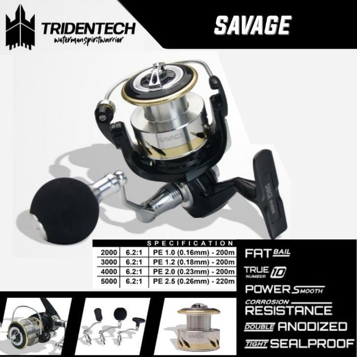REEL PANCING TRIDENTECH SAVAGE POWER HANDLE