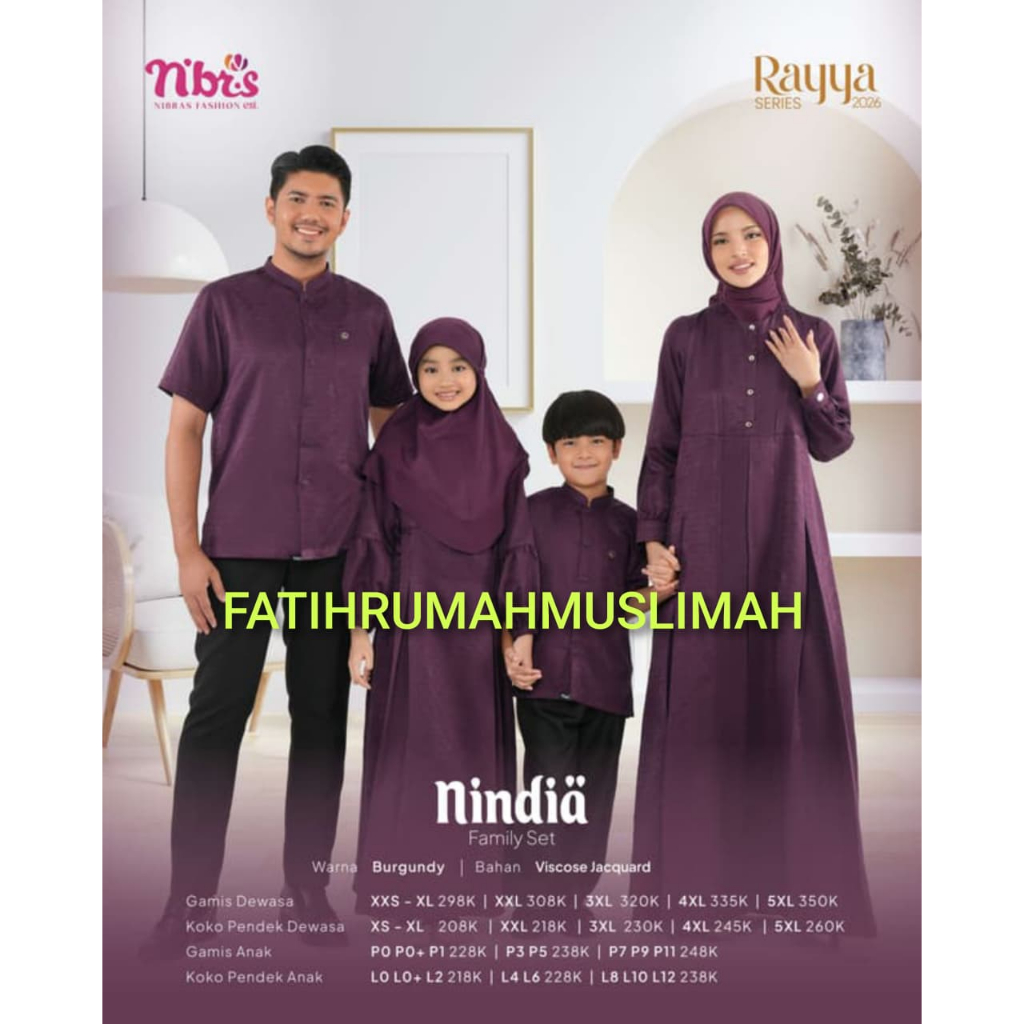 SARIMBIT NIBRAS / TERBARU / RAYYA SERIES 2026 / NINDIA / SARIMBIT NIBRAS NINDIA / NIBRAS SARIMBIT / 