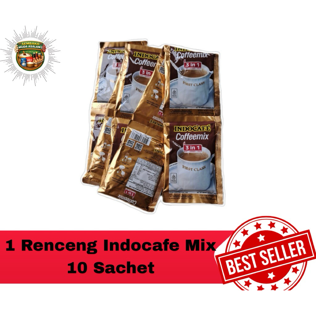 Indocafe Mix 1 Renceng isi 10 Sachet / Kopi Indocafe Mix