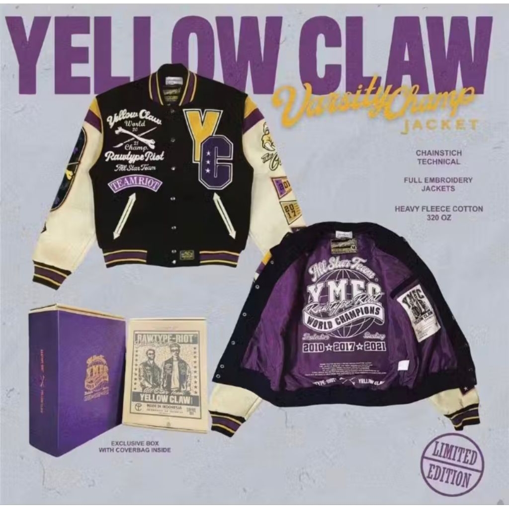 Varsity Rawtype Riot x Yellow Claw