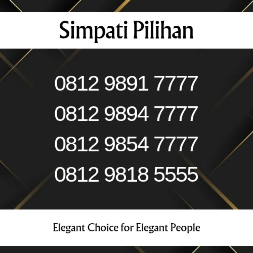 Nomor Cantik Simpati Pilihan 5555 7777