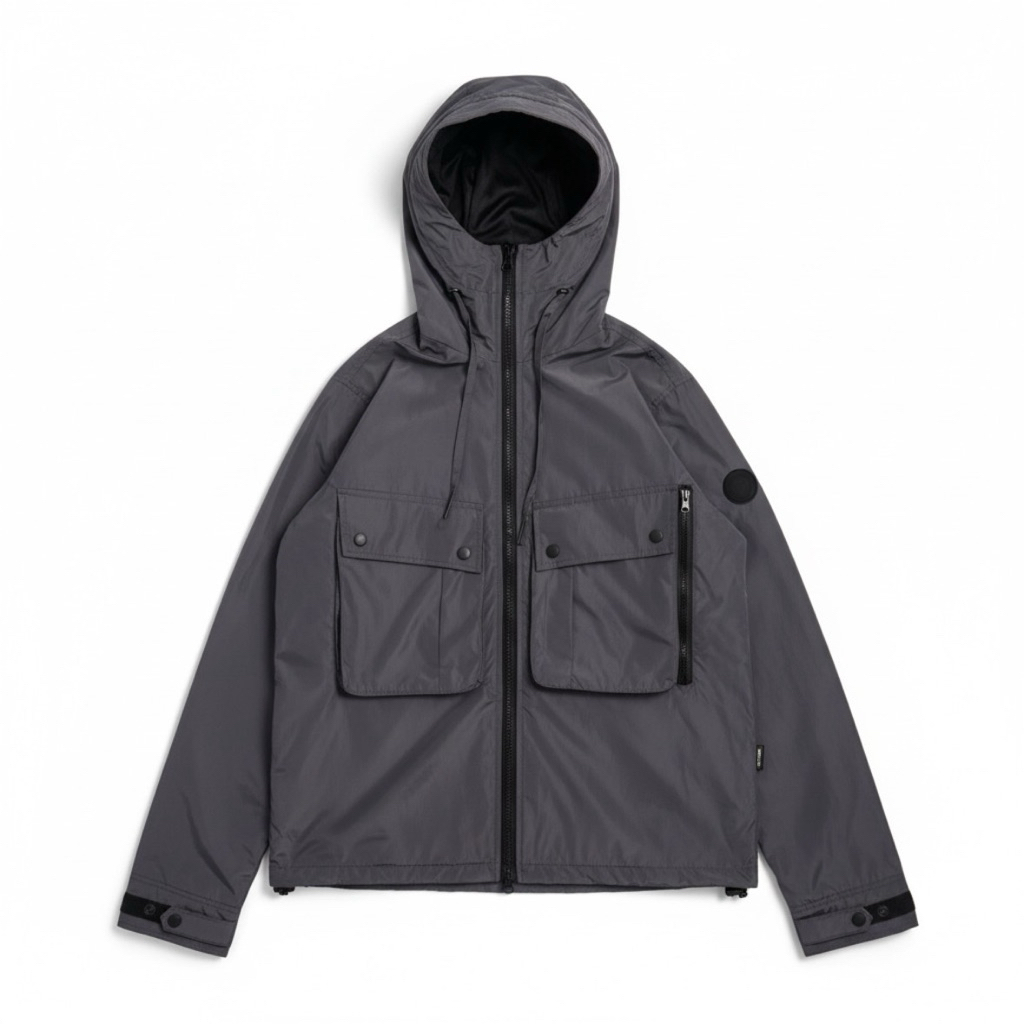 OUTFIRM - VOIRE Nylon Jacket Dark Grey