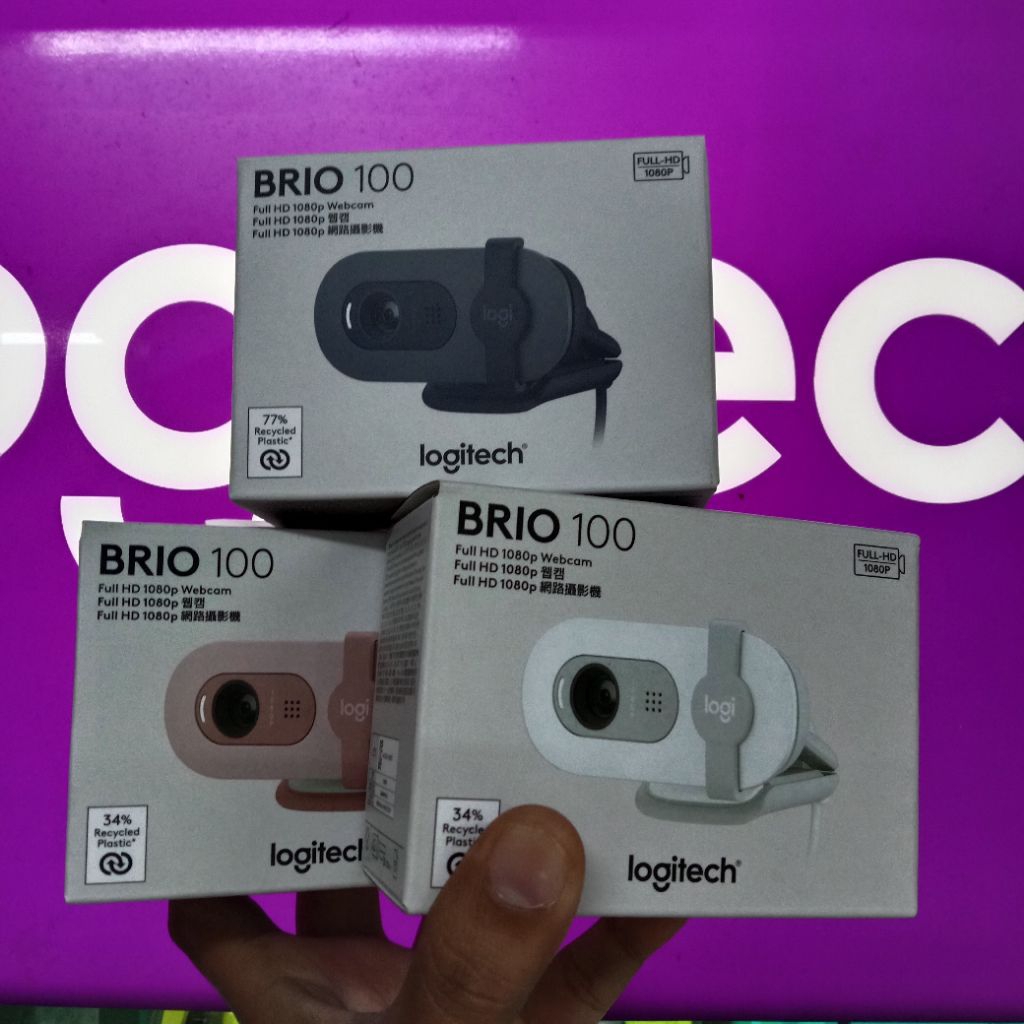 Webcam Logitech Brio 100 Full HD 1080p