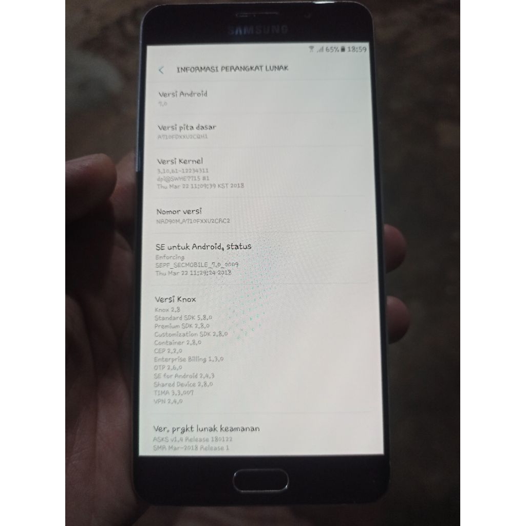 samsung a7 2016 ram 3/16