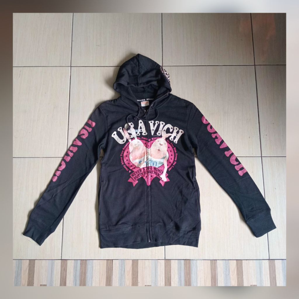jaket zipper merk USAVICH MTV