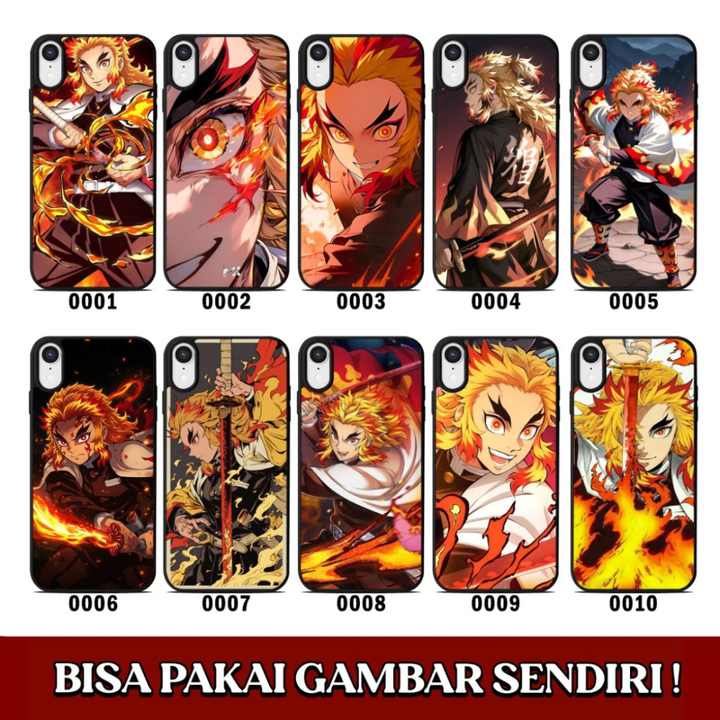 Custom Case Softcase Silikon Casing HP Kyojuro Rengoku Untuk Semua Tipe HP + Bisa Request Gambar Sen