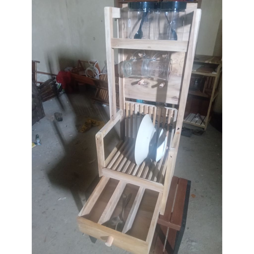 #rak gula kopi .kombinasi .Laci .rak pireng