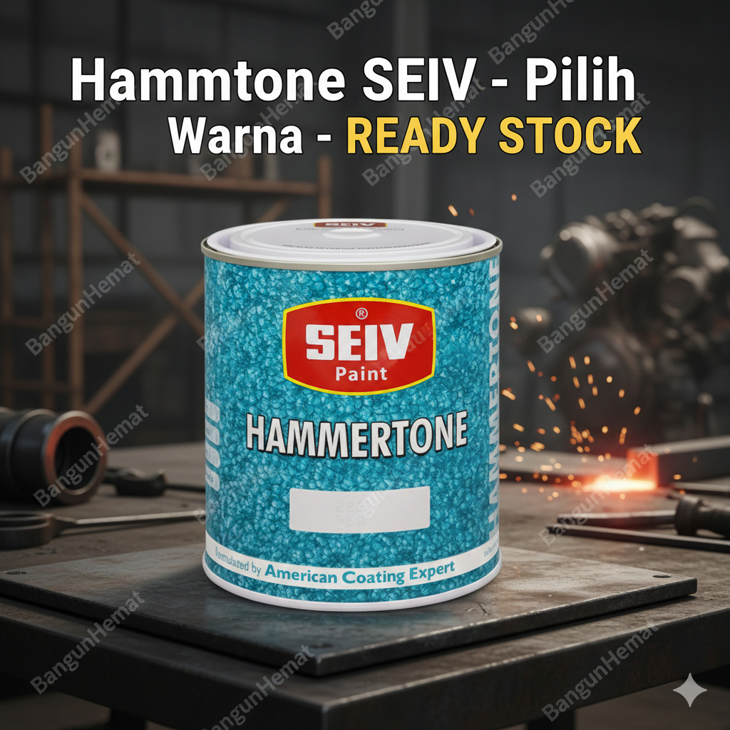 SEIV Hammertone 1 Kg - Cat Besi Tahan Panas Anti Karat Tekstur Palu Hammertone Paint