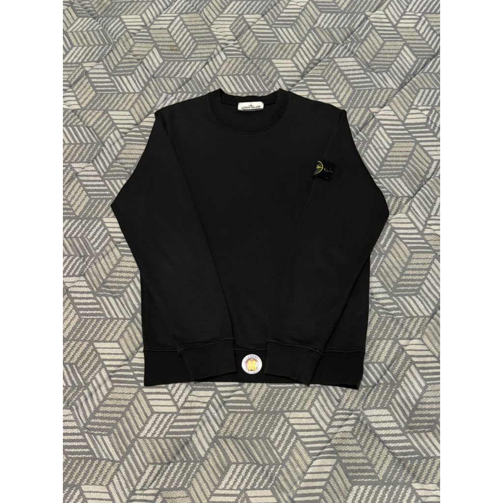 STONE ISLAND CREWNECK - BLACK 01