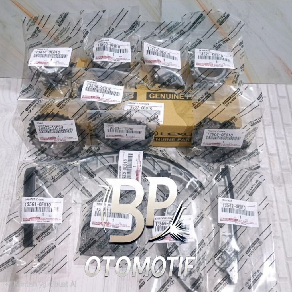 TIMING CHAIN SET HILUX REVO 2021 HILUX ROCCO RANTAI KETENG SET HILUX REVO 2021 HILUX ROCCO 13507 0E0