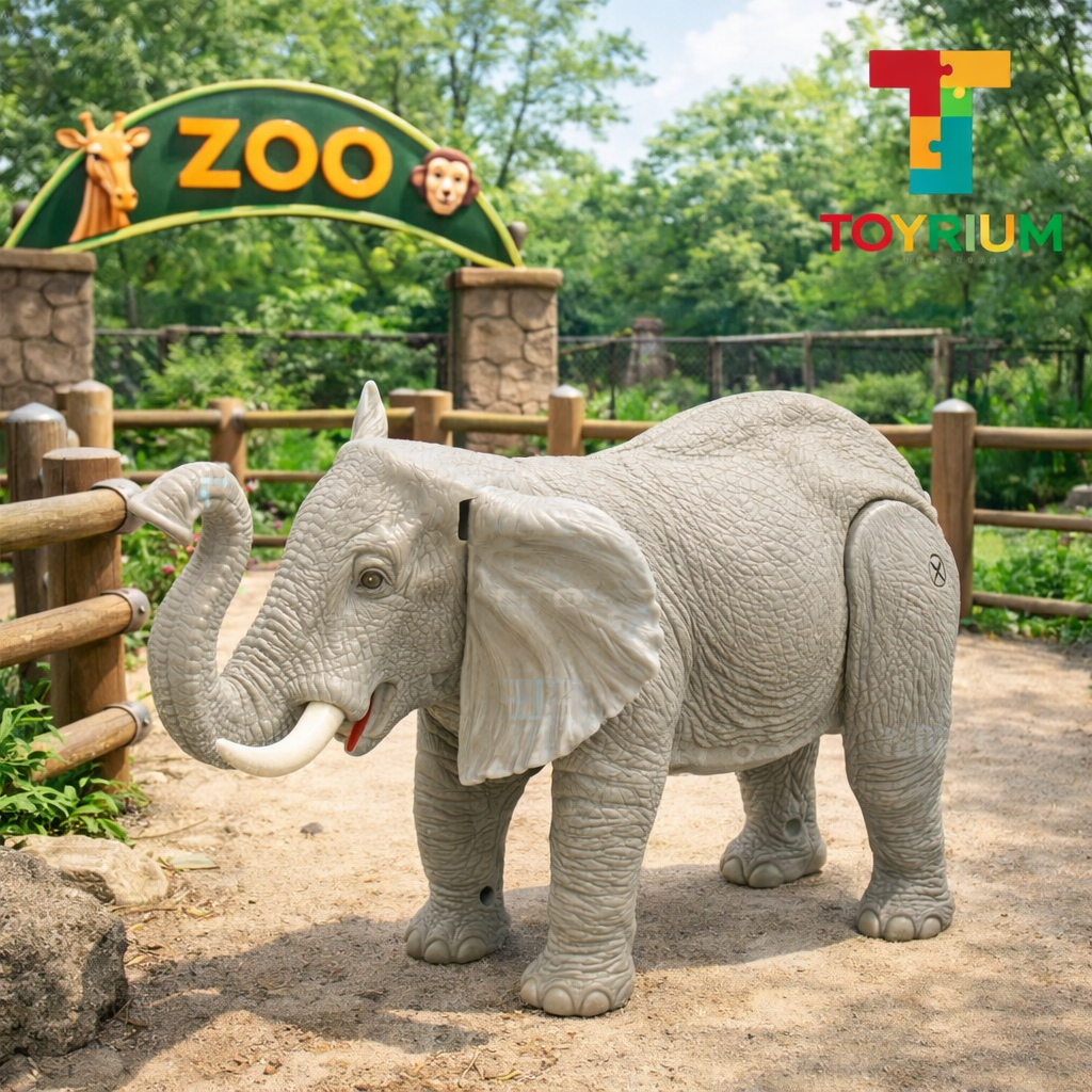 TOYRIUM Mainan Gajah Baterai Elephant besar - Gajah berjalan