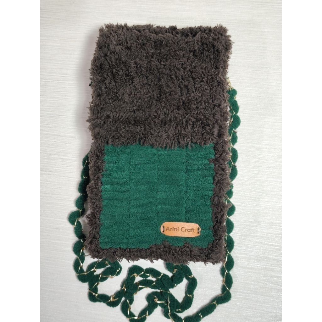 phone bag rajut kanvas