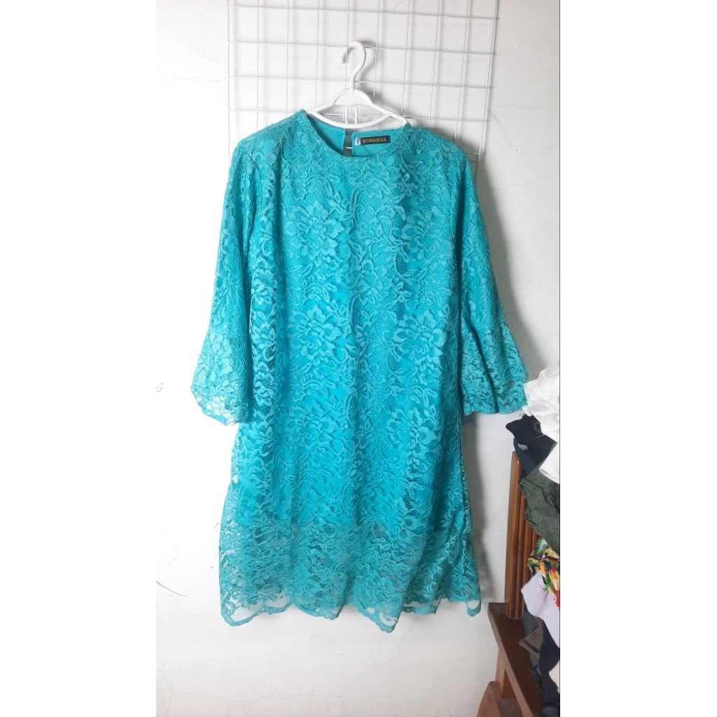 Atasan Kebaya Size XL Biru Tosca Preloved