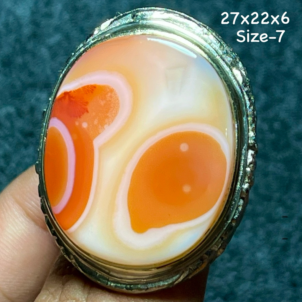 Cincin Batu Akik Natural Sulaiman (Asli Alam)