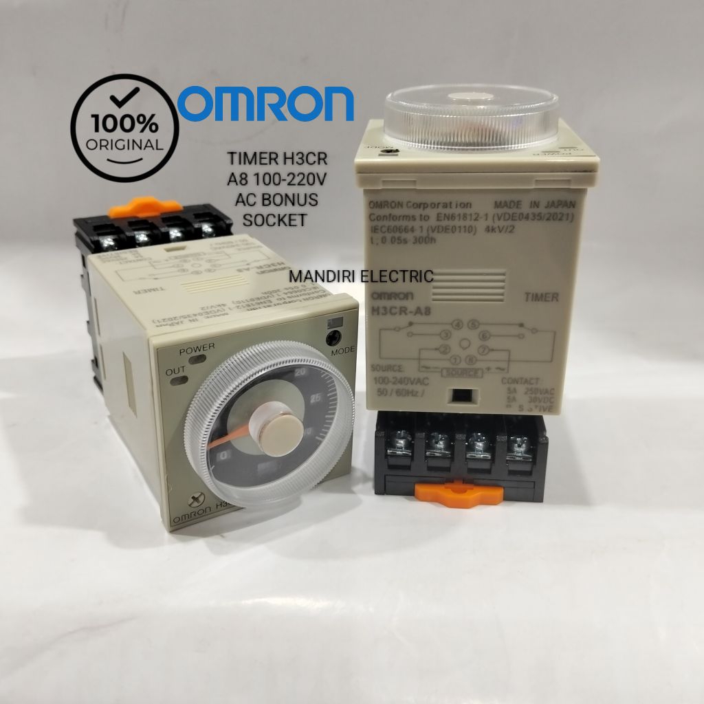 timer Omron H3CR-A8 Omron h3cr a8 100-220VAC 8pin plus socket timer 220vac timer h3cr Omron h3cr tim