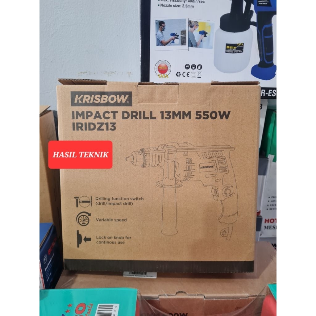 Bor Tangan Krisbow 13mm Drill Function