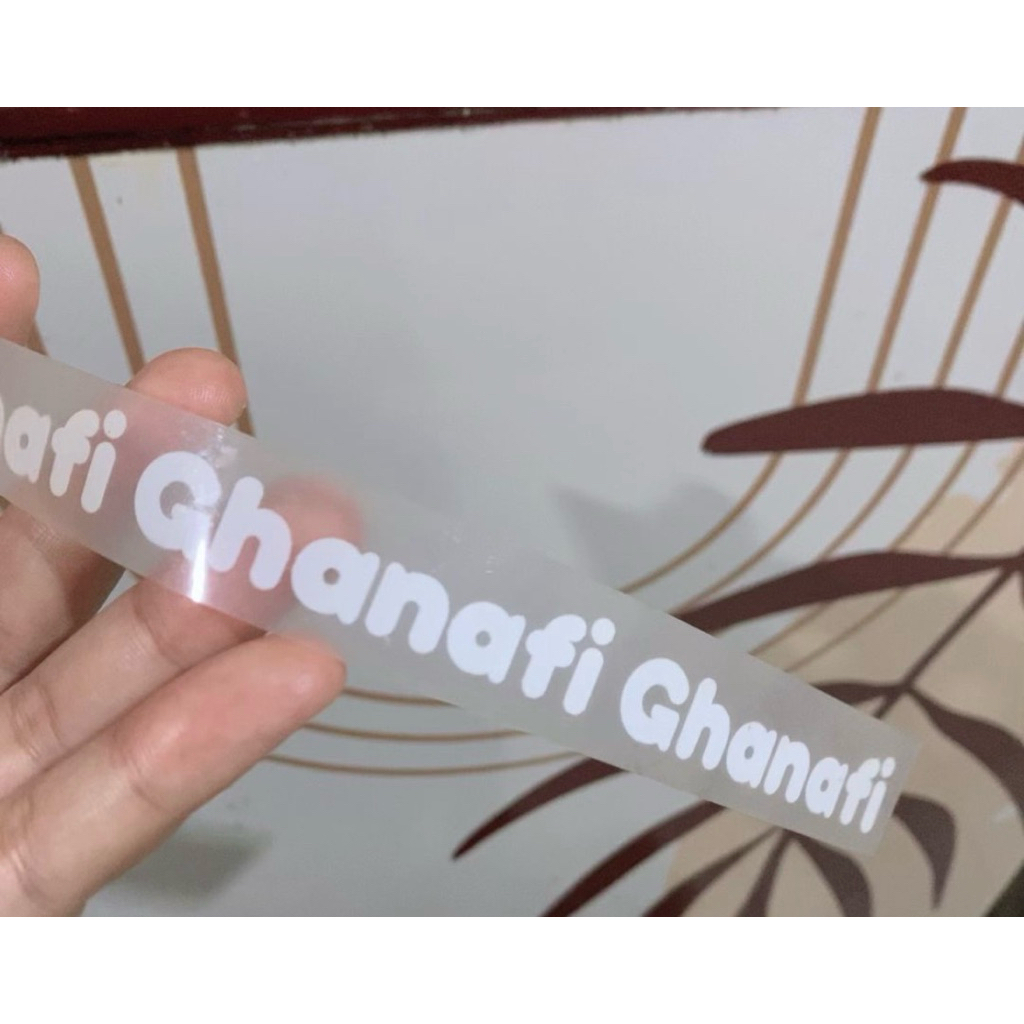 Label Nama Strika Baju isi 10 Pcs nama Bahan Polyflex Tinggal Setrika Stiker setrika