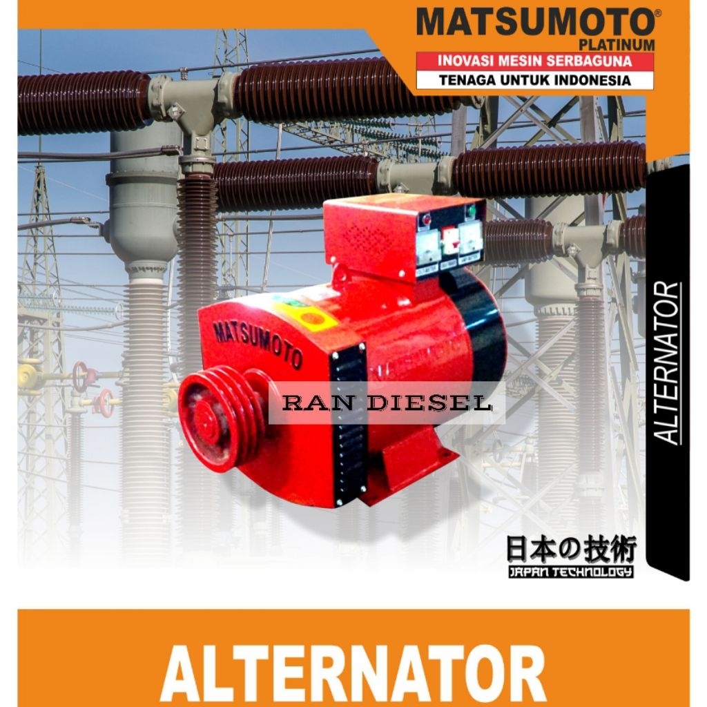 Dinamo Alternator Tembaga / Pembangkit Listrik MATSUMOTO ST 20 Kw