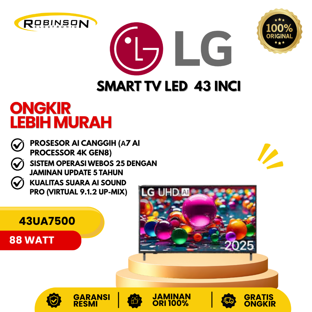 LED TV LG Smart TV 43 Inch 43UA7500