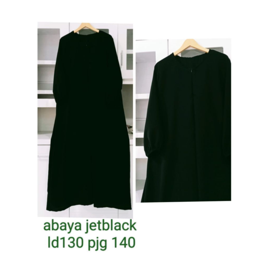 abaya/gamis jetblack jumbo