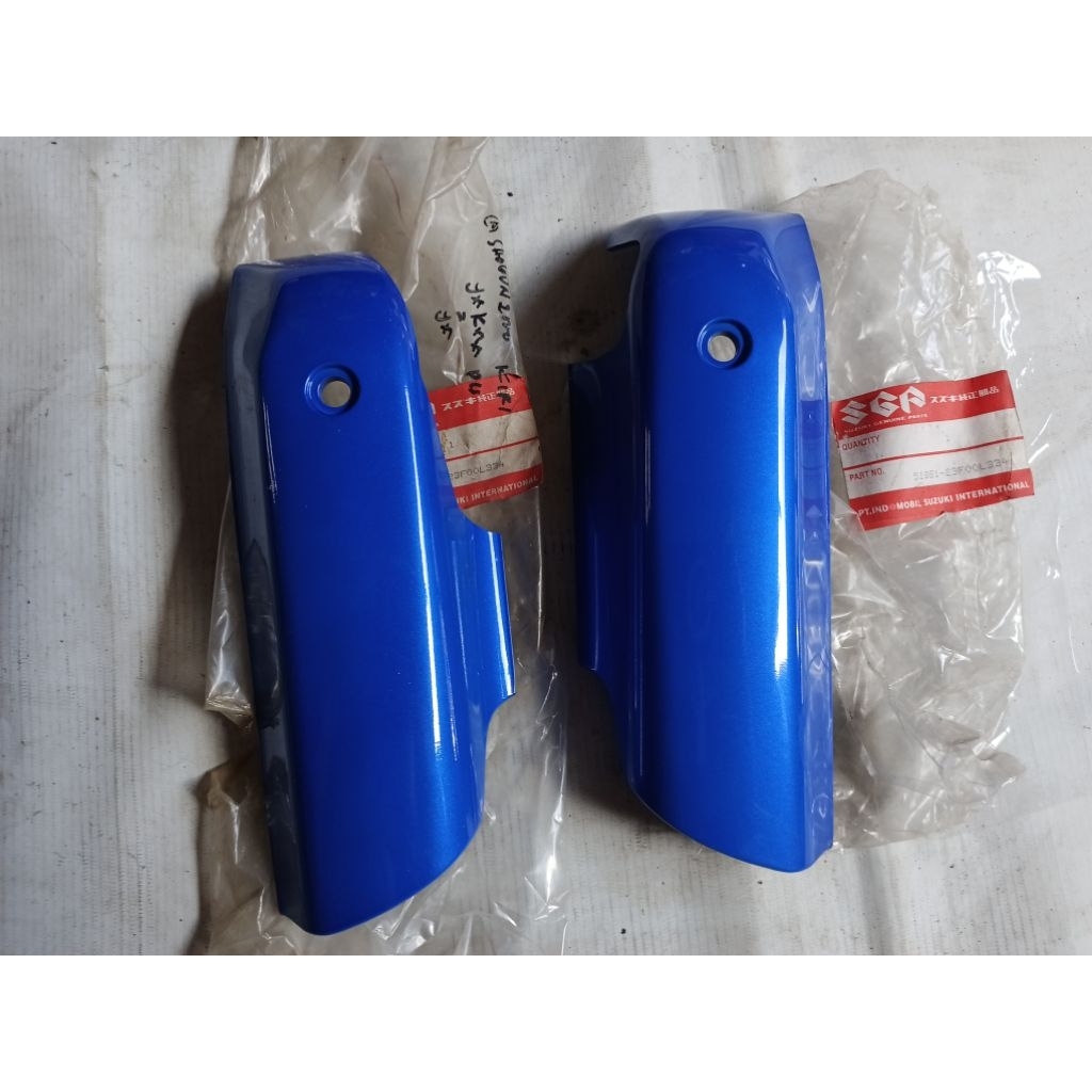 Cover tutup spakbor depan Suzuki SHOGUN R 110 Kancil Biru Original baru SGP