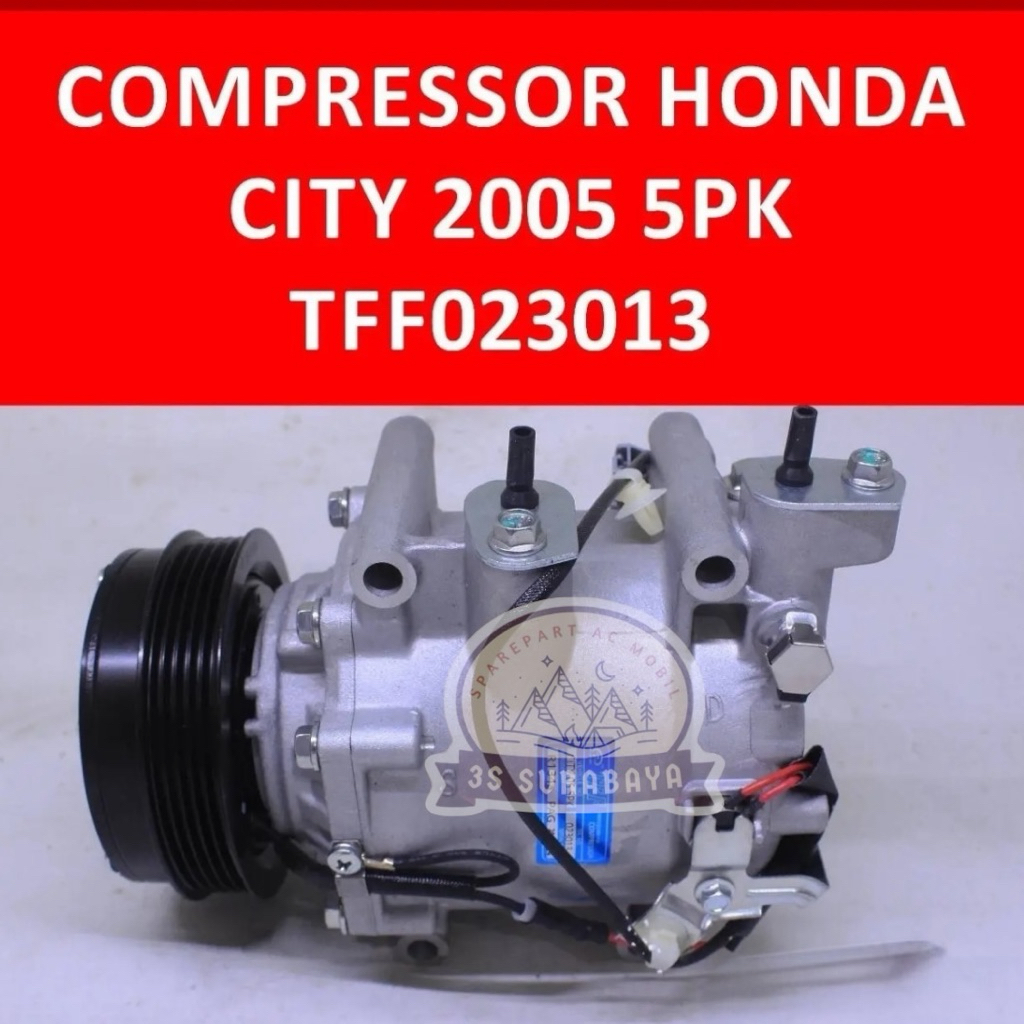 Kompresor City Gd8 2003-2008 Valve miring Ac mobil Compressor Honda (Baru/New)