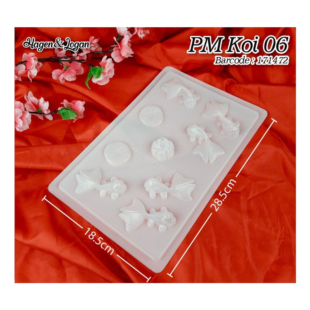 Cetakan Puding Jelly Agar Agar Ikan Koi Mini Kecil Jumbo Pudding Imlek