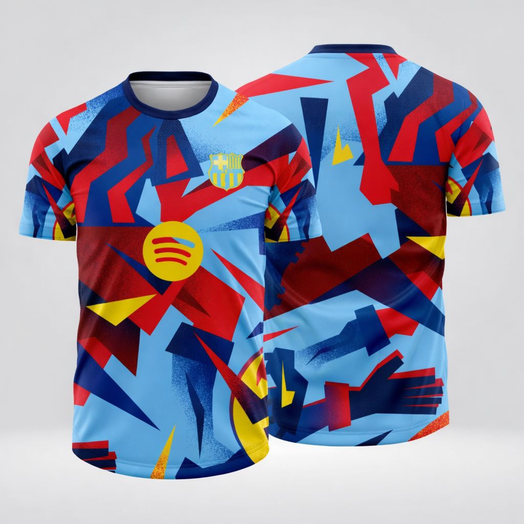 JERSEY BARCA PREMATCH SUPERCOPA DE ESPANA 2026 EL CLASICO KEREN PARAHHH