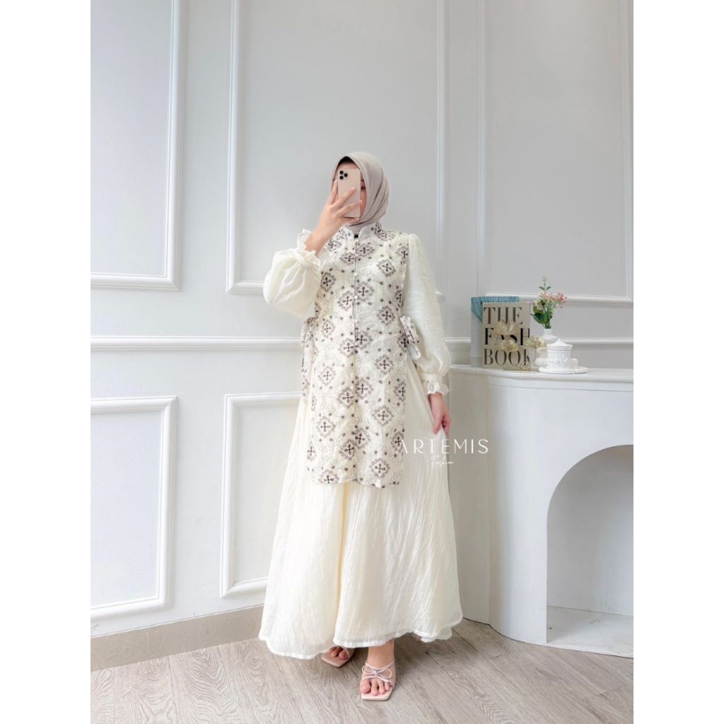 ARTEMIS FASHION - ELENA BELINA ARA x ENARA // ALESA P2 // DELINA MAXI DRESS GAMIS LEBARAN