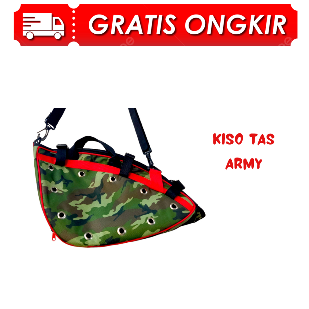 TAS KISO ARMY USA (LORENG) - tas kiso ayam