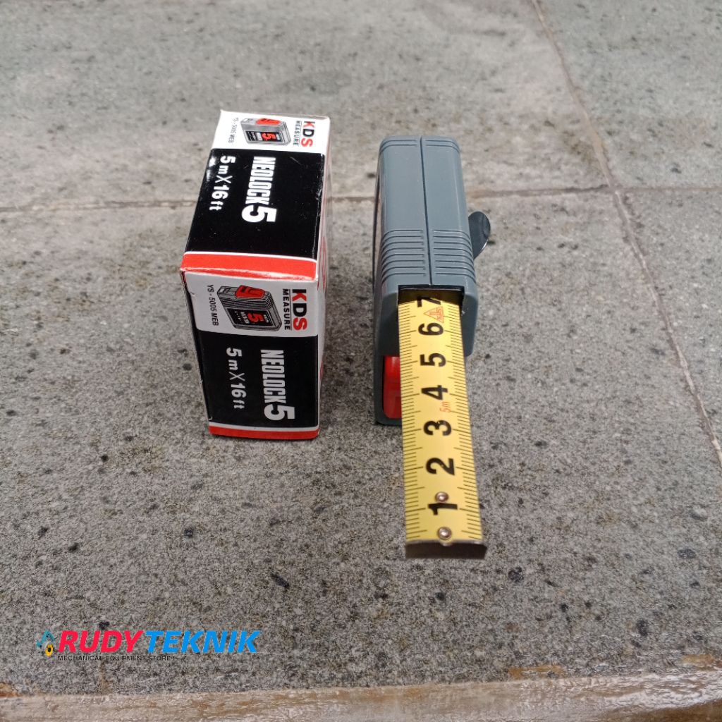 KDS Meteran Tukang Bangunan 5Meter / KDS MEASURE NEOLOCK DOUBLE SIDE ACCURACI 5M x 16Ft