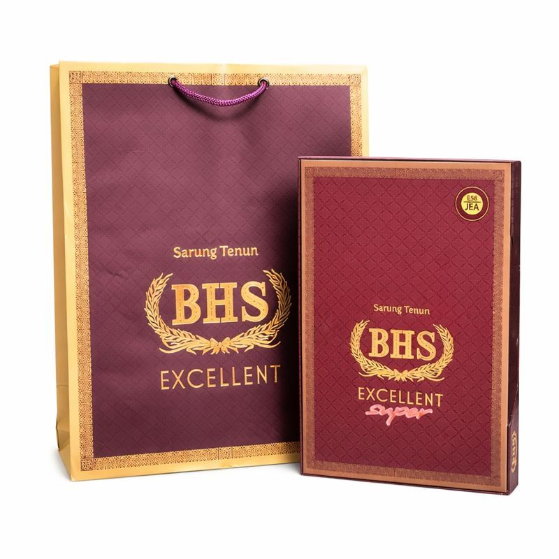 Sarung BHS EXCELLENT GOLD Motif Jacquard Songket Bahan Mercerized Premium