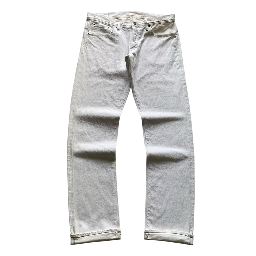 ~Longpants : Sartoria Selvedge blue line white denim slim straight japan